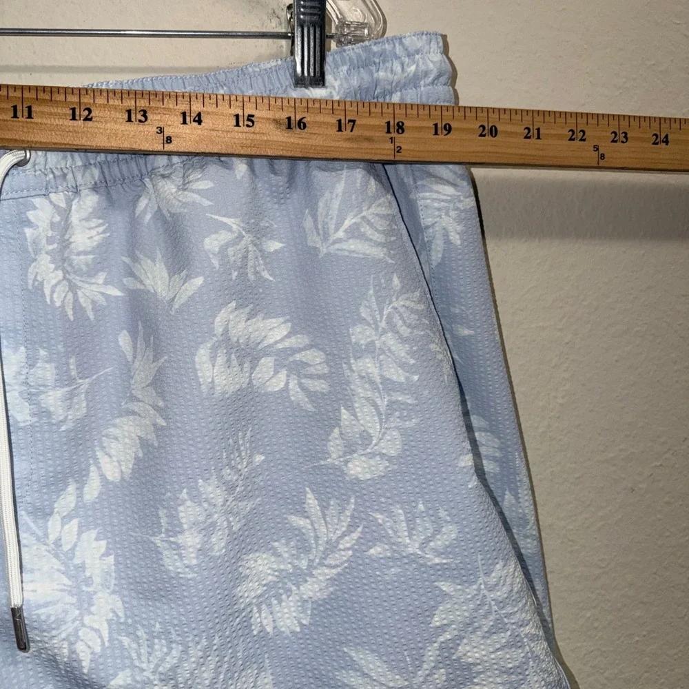 Nordstrom Mens Blue Seersucker Swim Shorts XL 7